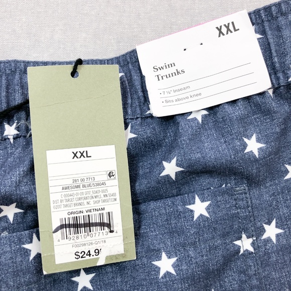 7.5" American Flag Thirteenth Board Shorts XXL - Picture 6 of 8